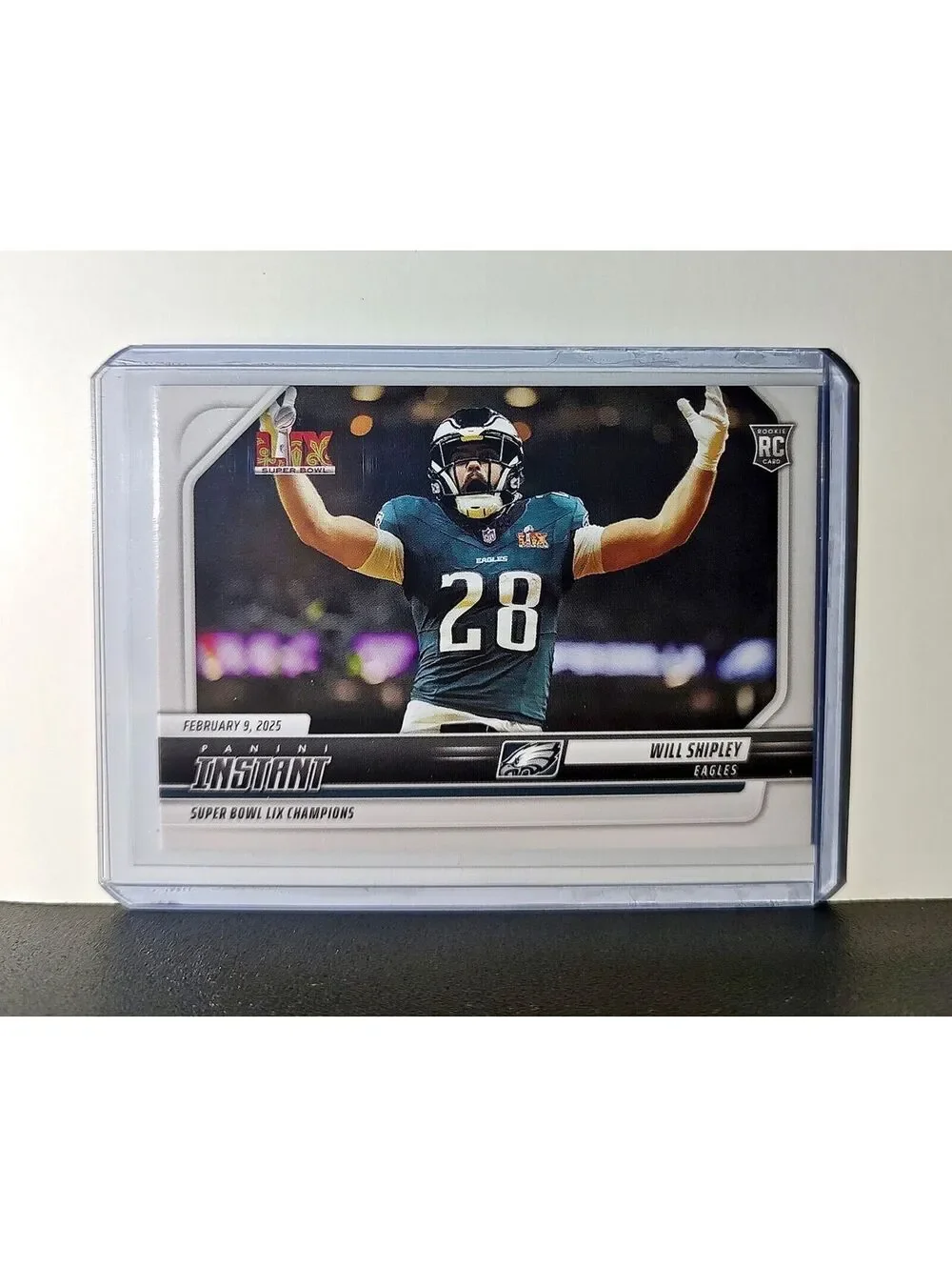 Will Shipley Rookie 2024 Panini Super Bowl LIX Champions NFL #28 Football Card